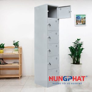 Tủ sắt locker 6 ngăn 1 cột