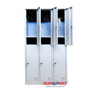 Tủ sắt locker 6 ngăn 3 cột
