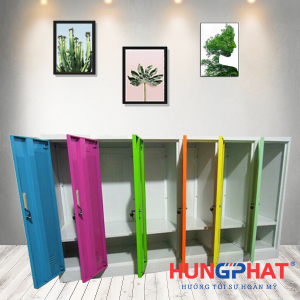 Tủ sắt mầm non chăn màn 6 cánh